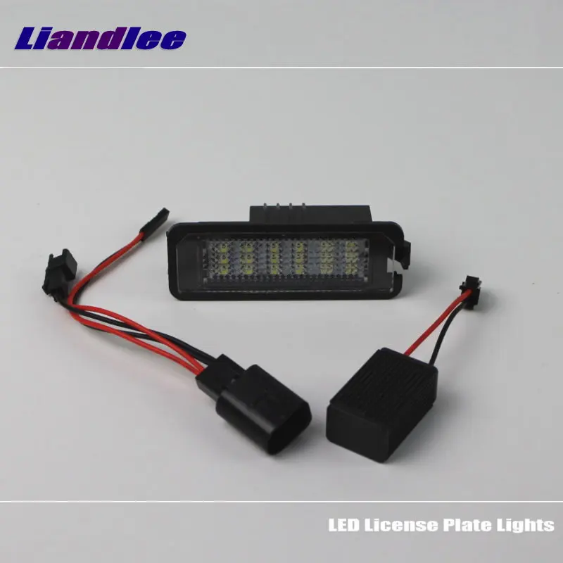 Liandlee Car License Plate Lights For SEAT Altea/Altea 4 XL Freetrack Stationwagon Auto Number Frame Lamp Bulb LED Accessories