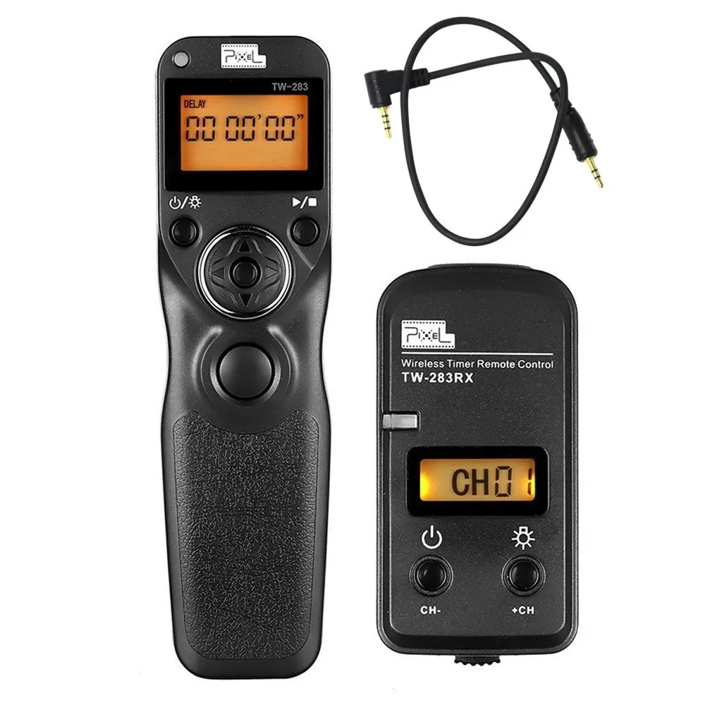 PIXEL TW-283 E3 Wireless Timer Shutter Release Remote Control For Canon EOS R10 R8 R7 R6 850D 800D 760D 750D 200D 90D 77D 1500D