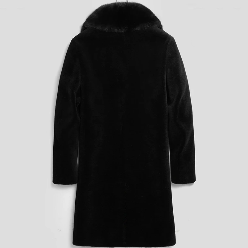 Autumn winter new imitation mink coat men's long Haining mink fur coat  Fur coat men jacket