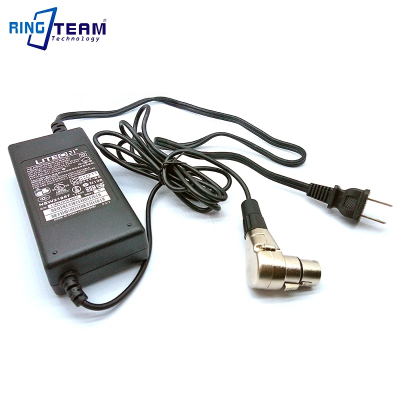 12V Power AC Adapter 4 PINS XLR Connector for Cameras Camcorders Monitors Laptops Notebooks CCTV ...