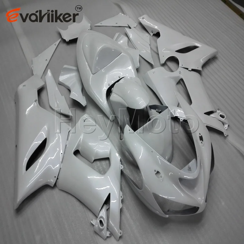 ABS Plastic fairings for ZX6R 2005 2006 white ZX 6R 05 06 motorcycle panels Body Kit Injection mold