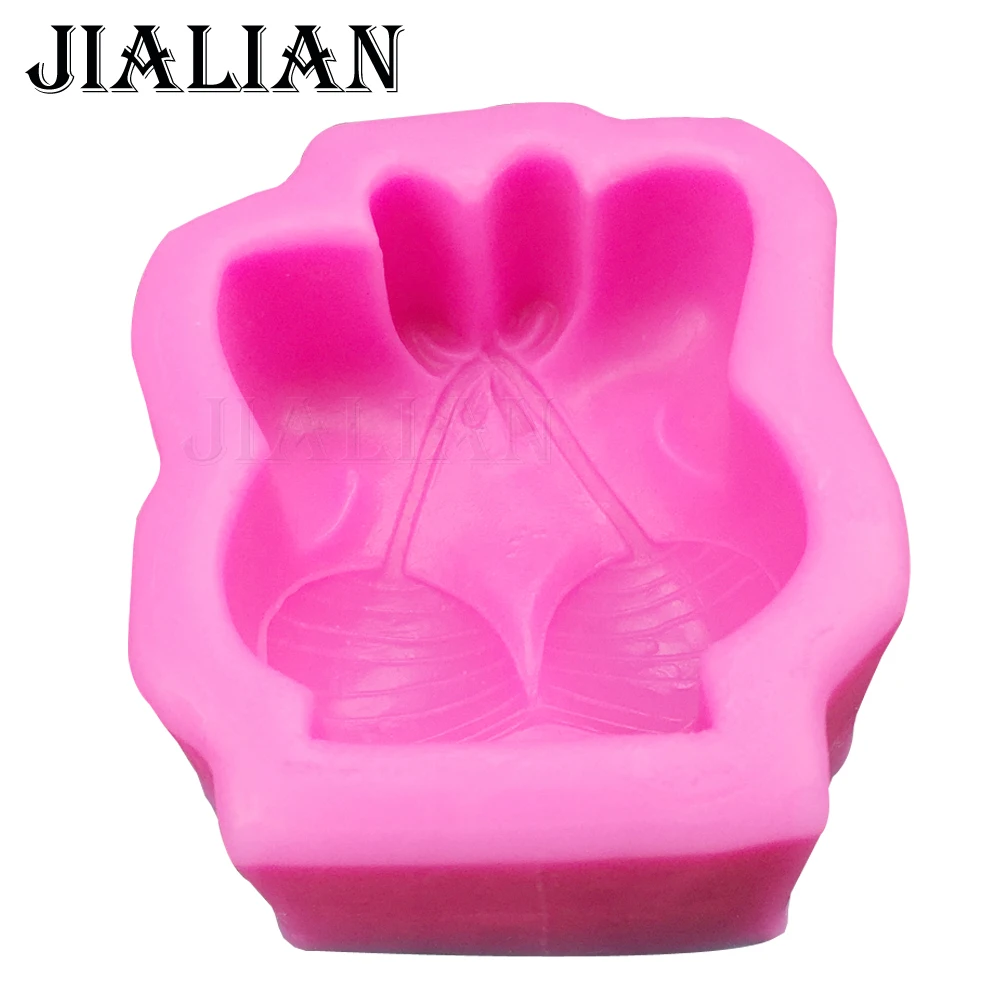 Free shipping chest Sexy bikini soap mould chocolate Party cake decorating tools DIY cooking baking fondant silicone mold T0271