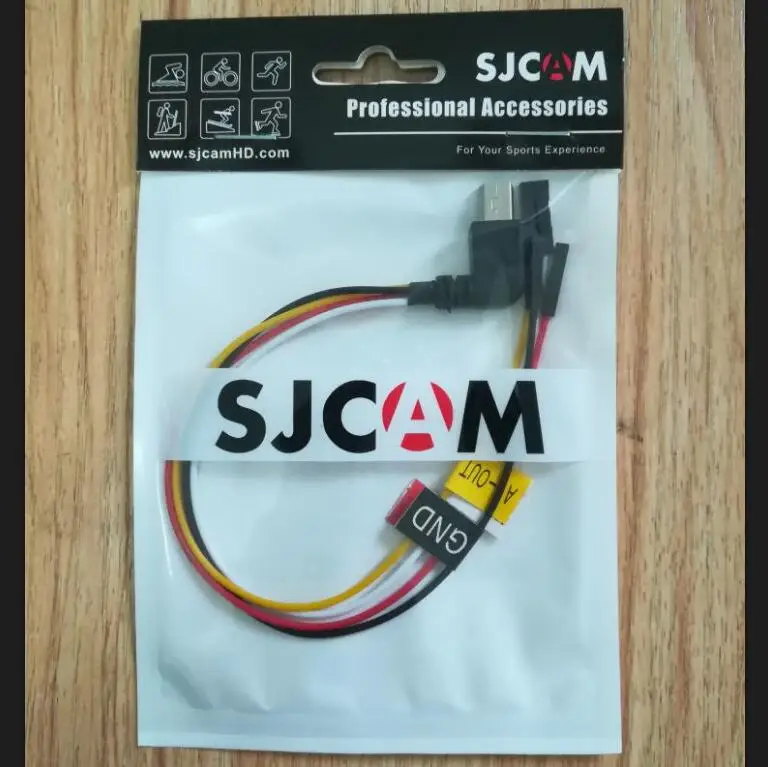 Original AV Cable for SJCAM SJ7 Star J6 Legend SJ360 Series Action Camera Accessories SJ7 SJ6 SJ360 FPV Video Output Cable