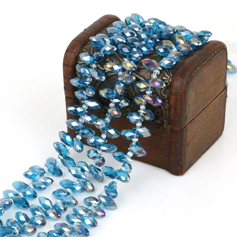50pcs/lot Austrian Beads Crystal Beads Multi Color Tear Drop Glass Beads For Jewelry Making DIY Bracelet Beading