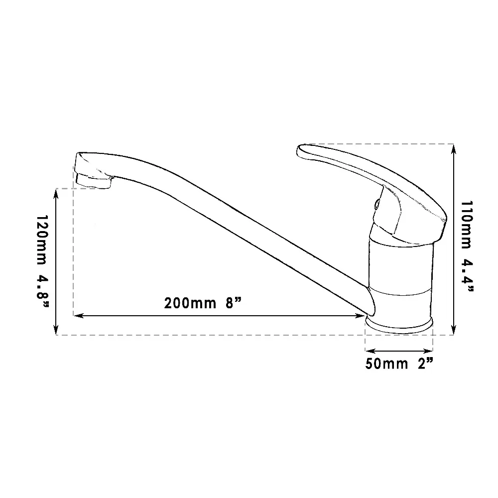 KEMAIDI New Long Spout Hot/Cold Swivel 360 Spray Chrome Brass Water Tap Sink Kitchen Torneira Cozinha Tap Mixer Faucet