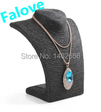 

Free Shipping !! New High Quality Plastic Mannequin Necklace Jewelry Display Stand Holder Show Decorate