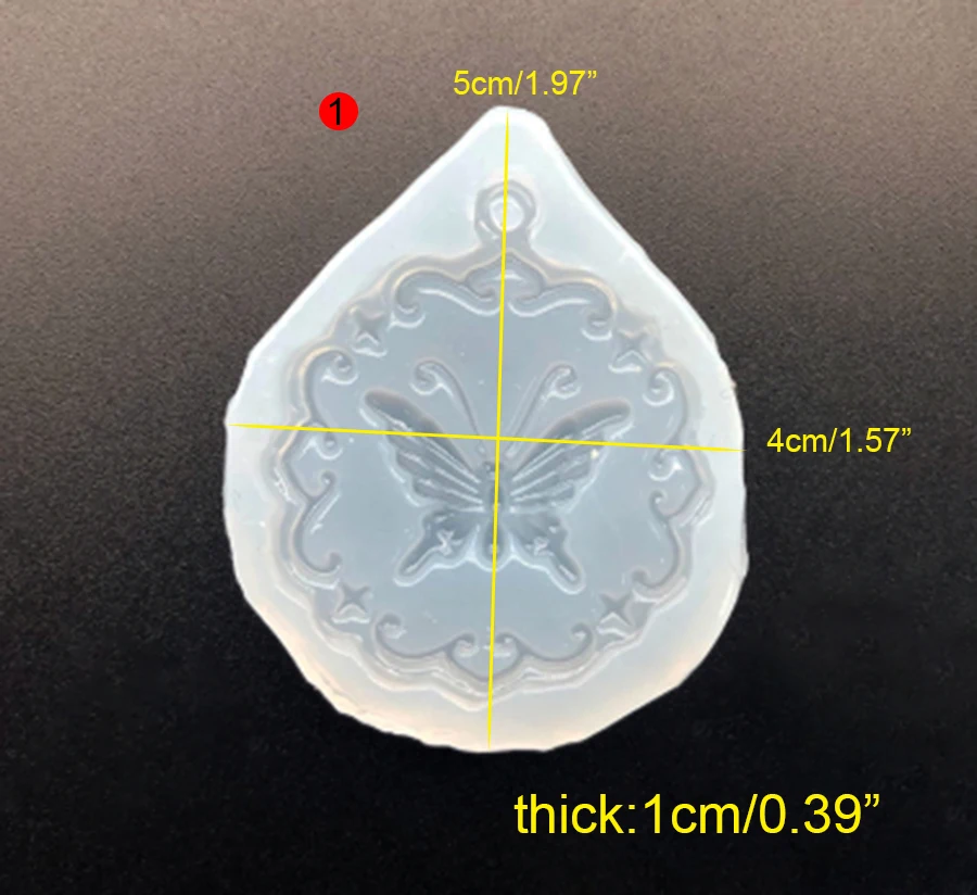 1pcs Butterfly Pattern Silicone Resin Mold Liquid Resin Mould For DIY  Jewelry Handmade Pendant Making Crafts