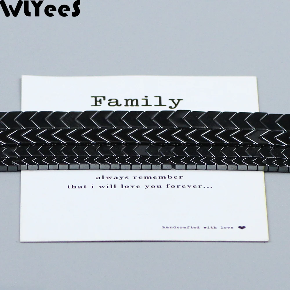 V Triangle Arrows Natural Black Hematite Beads 4 6 8 10mm Loose Beads For Jewelry Necklace Bracelet Earring Pendant Making DIY