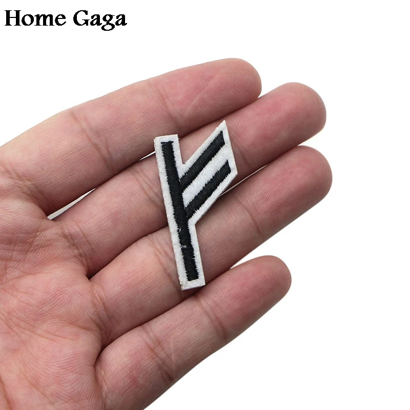 Homegaga Vikings Runes 24pcs Applique patches stickers pour sewing bag jersey clothing para clothes badges iron on tshirt  D0947