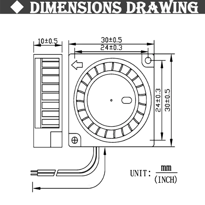 5 Pcs Gdstime 30 MM 12 V Mini Không Chổi Than DC Blower Quạt Làm Mát 2Pin 3010 Bóng Mang