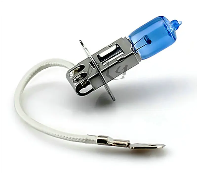 2pcs H3 100W 12V Halogen Bulb Super Xenon White Fog Lights High Power Car Headlight Lamp Car Light Source 6000K parking