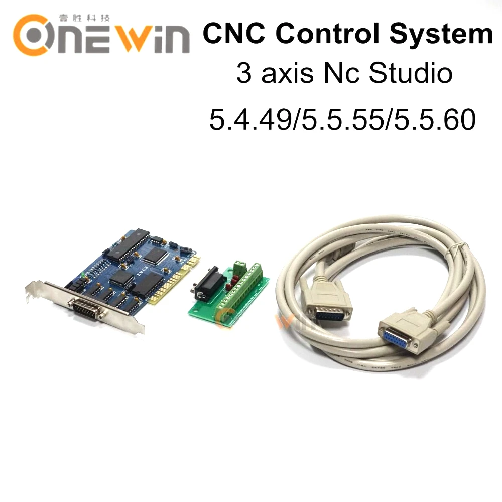 3 axis PCI motion NC Studio  control card for cnc engraving machine 5.4.49/5.5.55