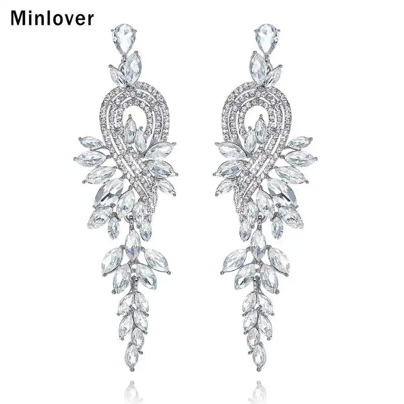 Minlover (изделия, серьги, висячие, кристаллами) купить от 422,00 руб. Модное ювелирное украшение на 1rub.ru