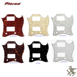 Pleroo özel gitar parçaları-gib standart SG için tam yüz gitar Pickguard rota PAF Humbuckers Scratch plaka, renkli seçim