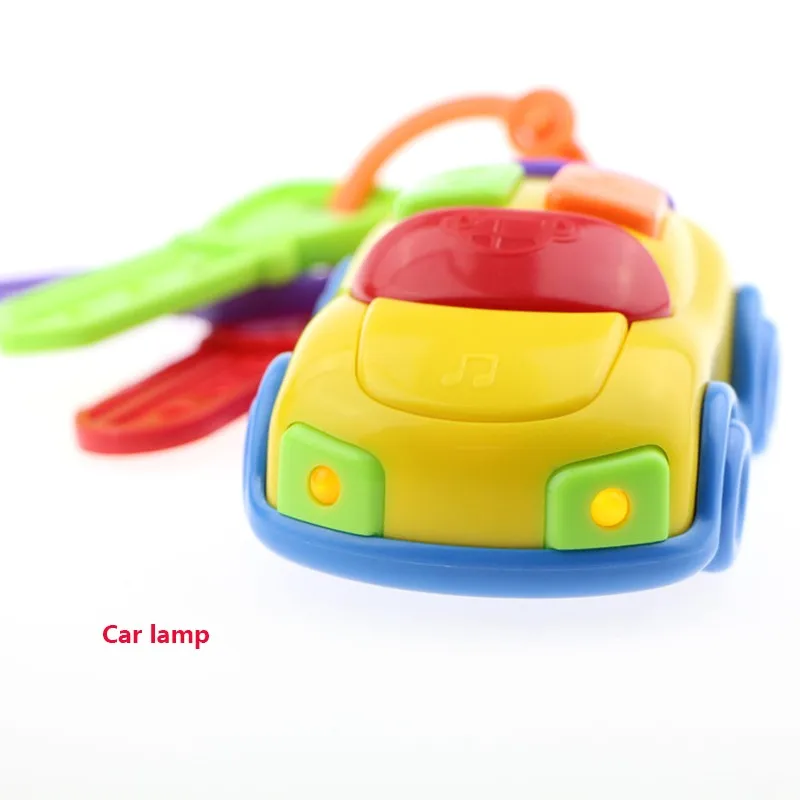 Sozzy-llave de coche musical para bebé, juguete cognitivo eléctrico deslizante, rueda de coche, juguete educativo, alarma