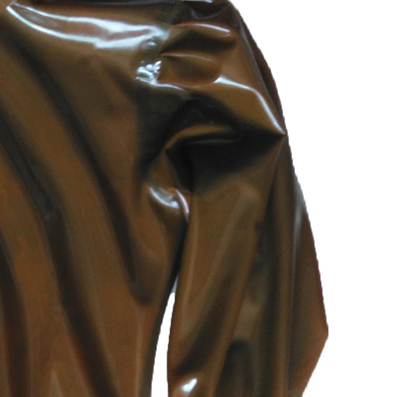 Látex bom vestido para mulher fetiche manga longa com luvas cosplay exótico