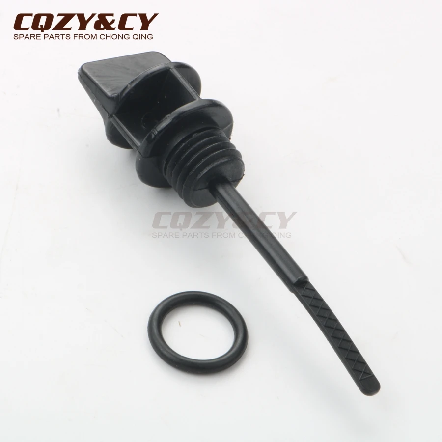 Scooter moped atv oil dipstick with o-ring & oil cover & spring & oil filter for SYM Symply 50 Fiddle 2 Orbit 1 50cc 4-stroke AC