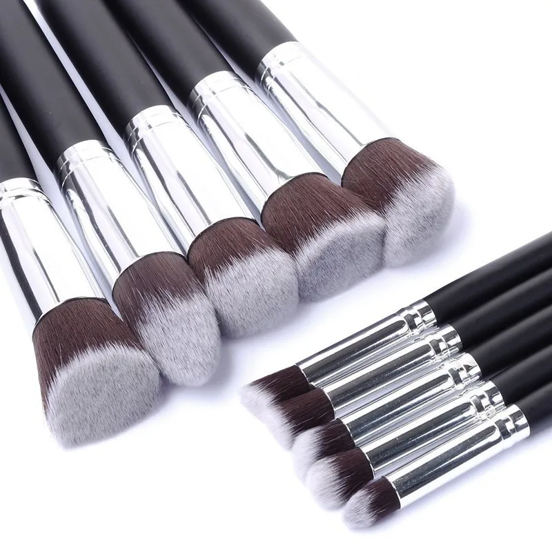 10-teiliges weiches Make-up-Pinsel-Set für kosmetische Schönheit, Foundation, Rouge, Puder, Lidschatten, Concealer, Blending, Make-up-Pinsel