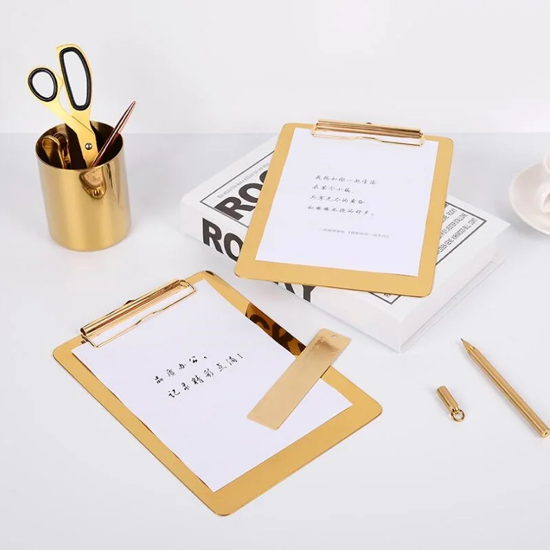 writing splint  Golden Stainless Steel Folder menu