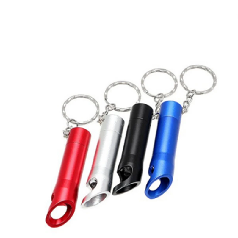 500pcs Multi-function Key-button Flashlight 3LED Bottle Opener Key Lamp Aluminum Alloy Gift