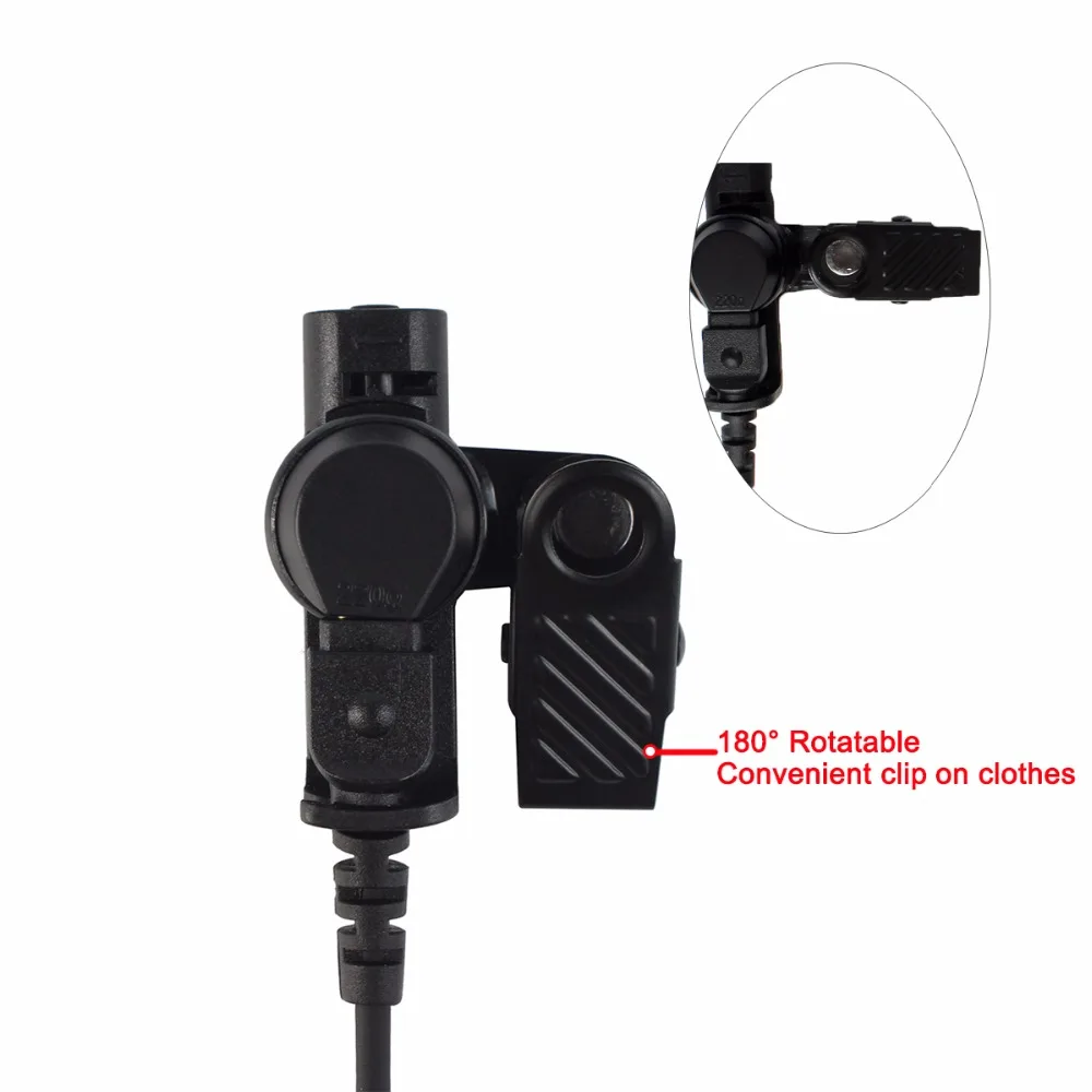 Retevis-fone de ouvido com tubo acústico 3.5mm, 10 peças, fones de ouvido, receptor, somente para motorola, walkie talkies, microfone para alto-falante