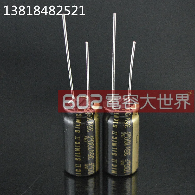 2020 hot sale 10pcs/30pcs ELNA SILMIC II RFS for 35v100uf audio electrolytic capacitor brown magic 100uF 35V free shipping