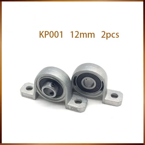 

kp001 caliber Zinc Alloy mounted bearings KP001 insert bearing pillow block bearing housing rodamientos 2pcs