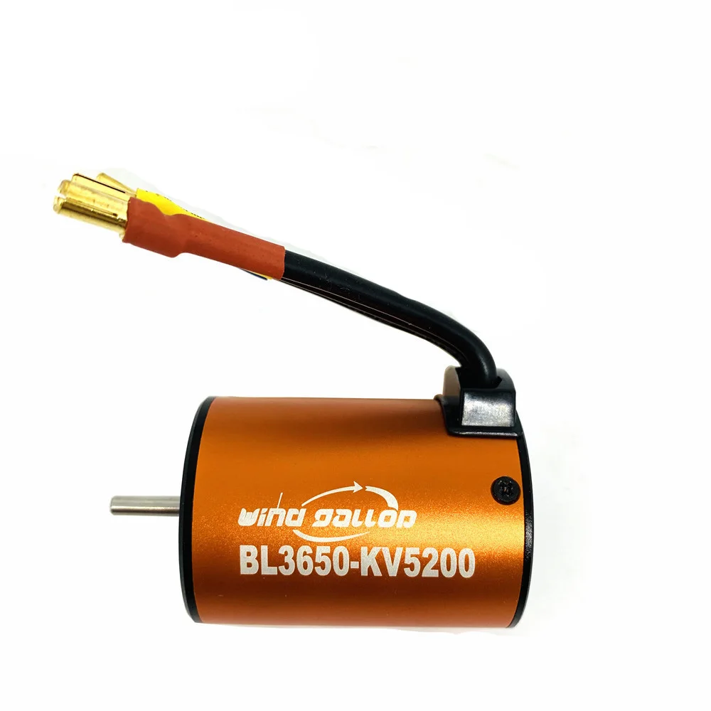 กันน้ำ Brushless มอเตอร์ 1:10 BL3650 3900KV 4300KV 5200KV เซนเซอร์มอเตอร์ไร้แปรง 4 เสาสำหรับ RC 1/10 รถเรือ