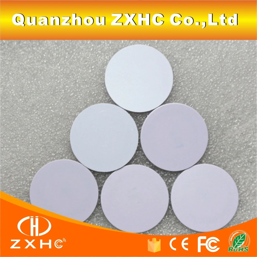 (10PCS/LOT) T5577 25mmx1mm Round Shape Card Programmable RFID 125khz Rewritable Smart Tags For Copy EM4100 T4100