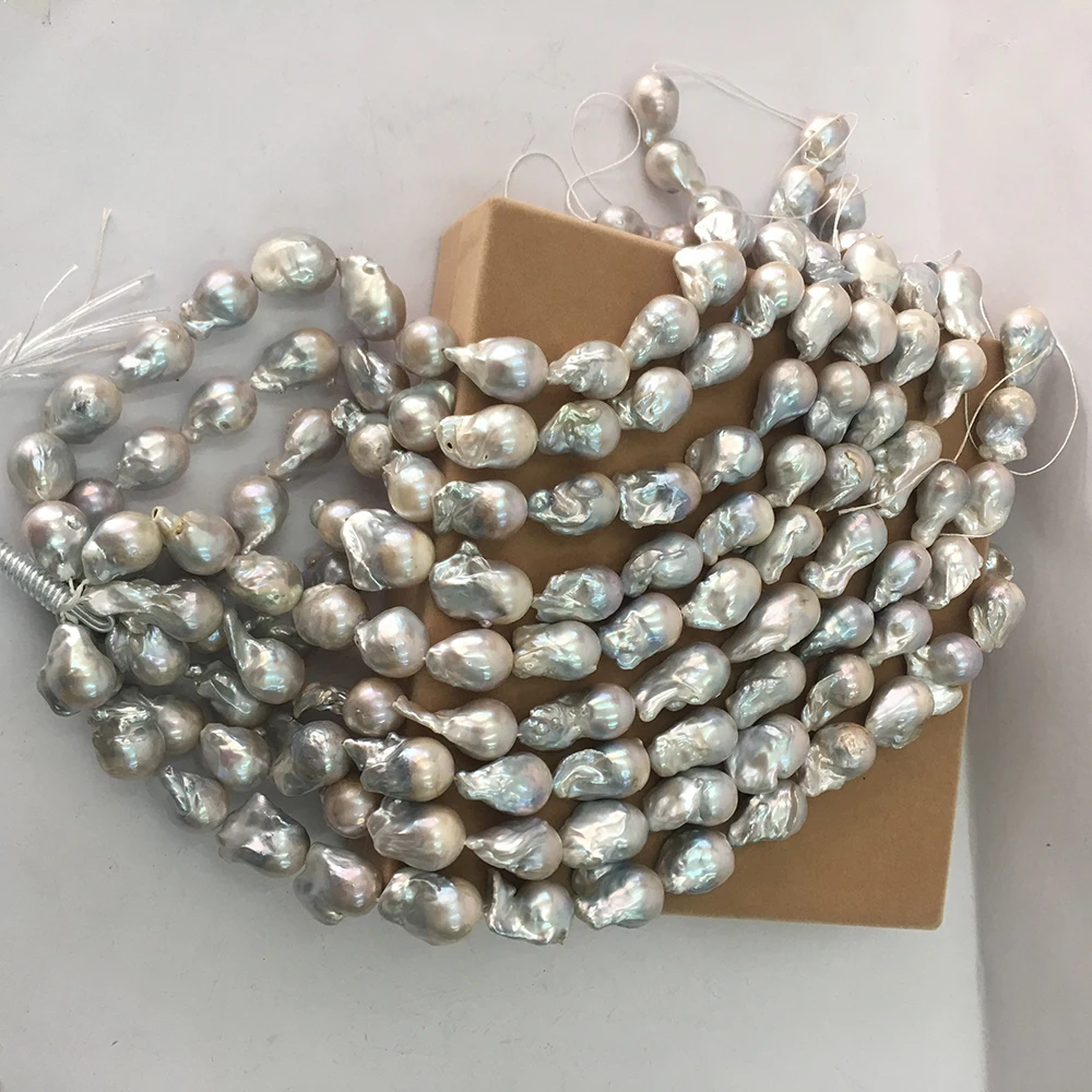 pearl beads,100% Nature freshwater loose pearl with  baroque shape, BIG BAROQUE shape pearl .15-22 mm,nice nature color