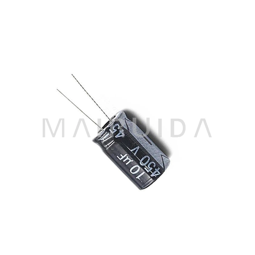 5Pcs 10 Uf 450 V Electrolytic Capacitor