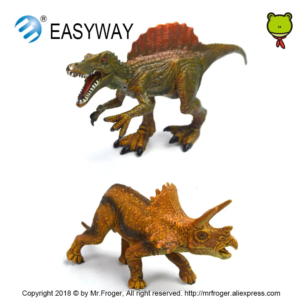 EASYWAY-실제 공룡 액션 피규어 세트, 쥬라기 공룡 플라스틱 동물 모델, 저렴한 장난감, 어린이 선물, 교육 DIY