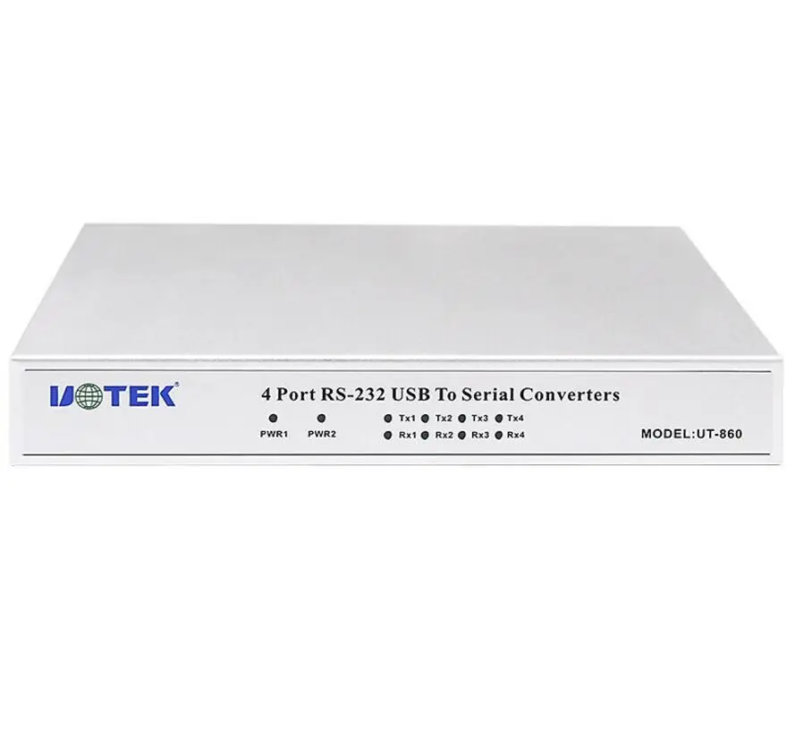 

UT-860 USB 2.0 to 4 Ports RS232 Adapter Convertor DB9 COM RS-232 Serial Port Multiplier USB2.0 TO RS232 HUB