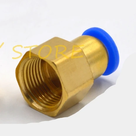 PCF 4MM 6MM 8MM 10MM 12MM Hose OD to 1/8'' 1/4'' 3/8'' 1/2'' BSP Female threaded Push In Fitting Pneumatic Air Hose Connector