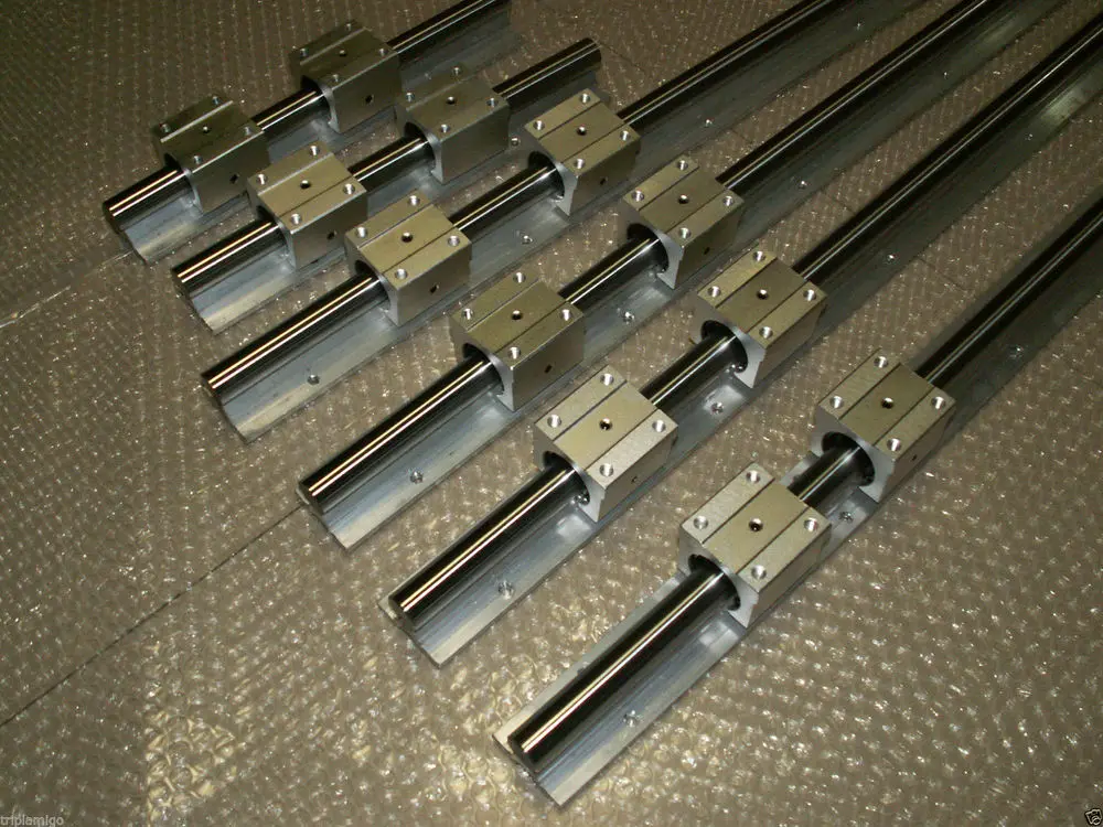 2pcs SBR25 -L1000/1300mm Linear rail + 4pcs SBR25UU Bearing Block for cnc