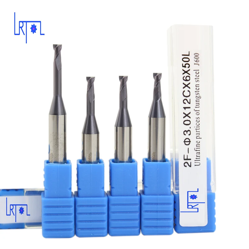 

HRC60 2Flutes 3 4*6*50mm Carbide deep long neck milling cutter,flat end mill tools cutter drill bits