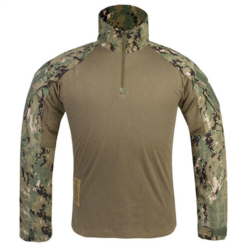 Combat Uniform Tactical Pants with Knee Pads Mulitcam Shirt AOR2 G3 emerson Pants Military Army Hunting Accessories  Party