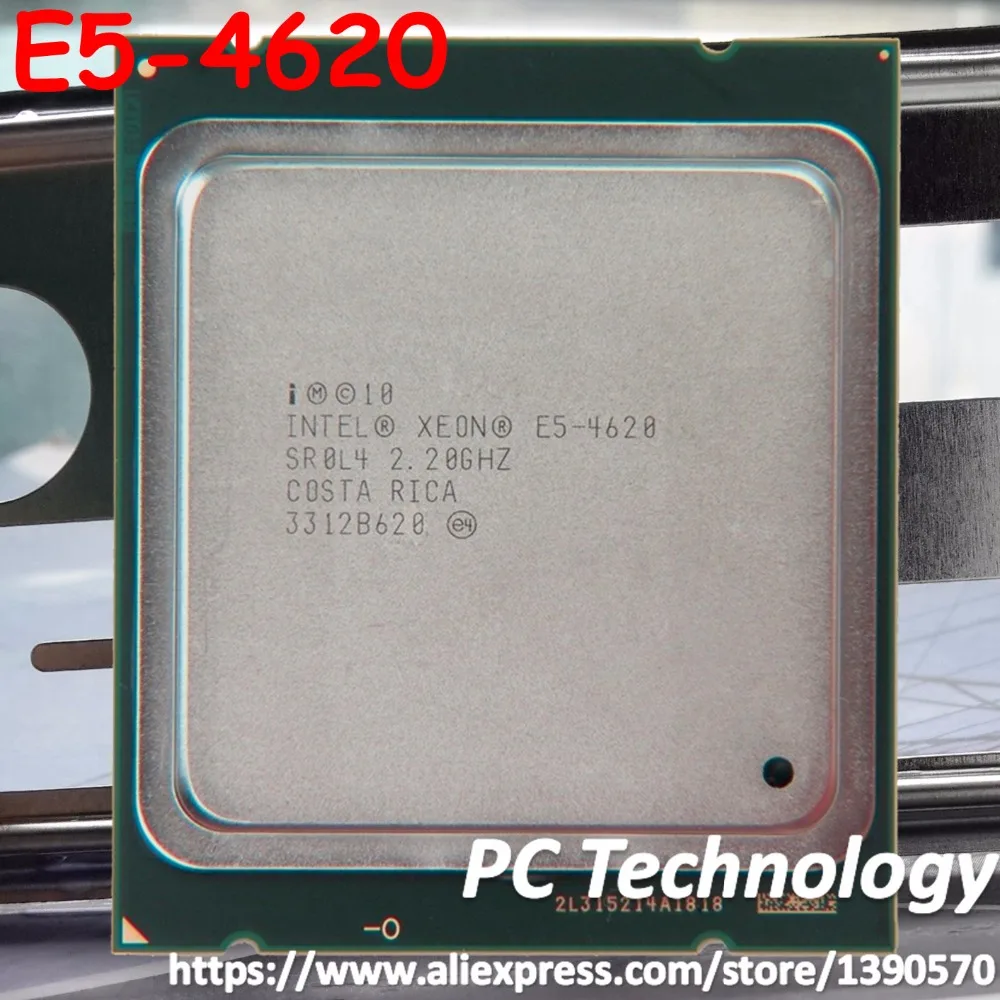 E5-4620 Original Intel Xeon E5 4620 2.2GHZ 8-Core 16MB SmartCache FCLGA2011 95W free shipping