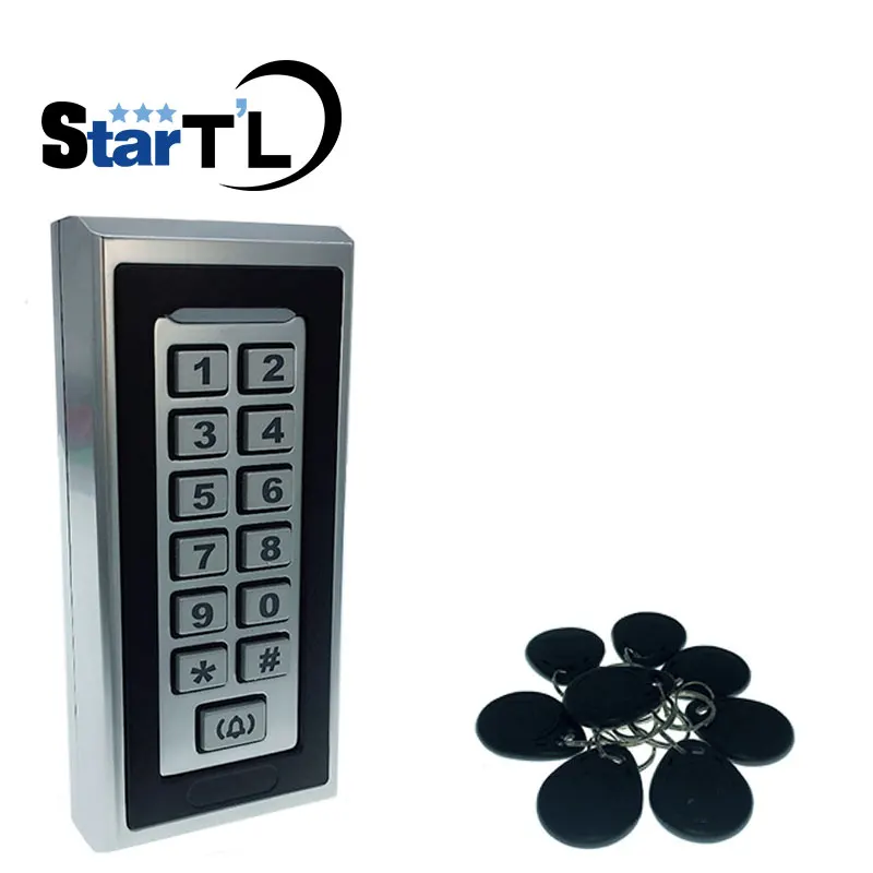 

Free Shipping Keypad RFID Access Control System Proximity Card Standalone 2000 Users Door Access Control Waterproof Opener