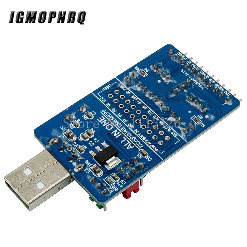 ALL IN 1 CH341A USB to SPI I2C IIC UART TTL ISP Serial Adapter Module EPP/MEM Converter For Serial Brush Debugging RS232 RS485