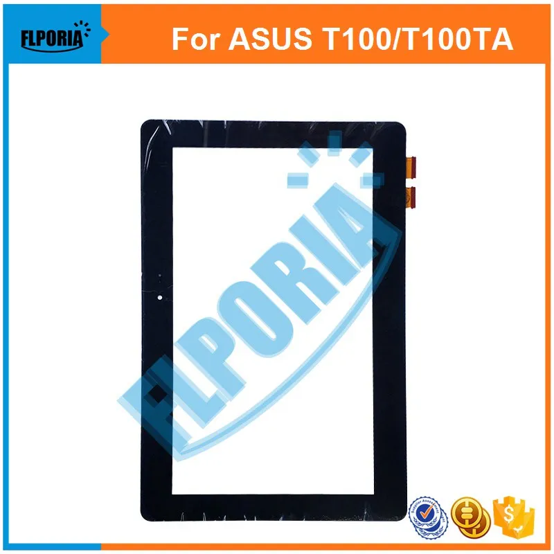 Tablet Touch Panel 10.1'' Inch For ASUS T100/T100TA/5490N With Yellow/Black Flex Touch Screen Digitizer Front Glass