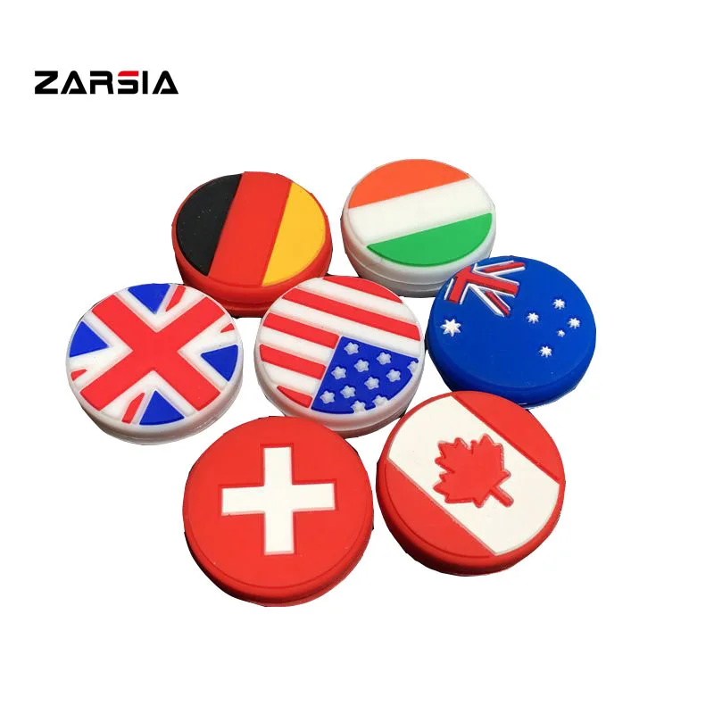 Free shipping(25pcs/lot)2021 New National flag Tennis vibration dampeners/tennis racket/tennis racquet