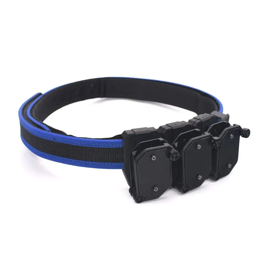 Blue IPSC USPSA High Speed Shooting Belt w/3x Multi-Angle Speed Pistol Magazine