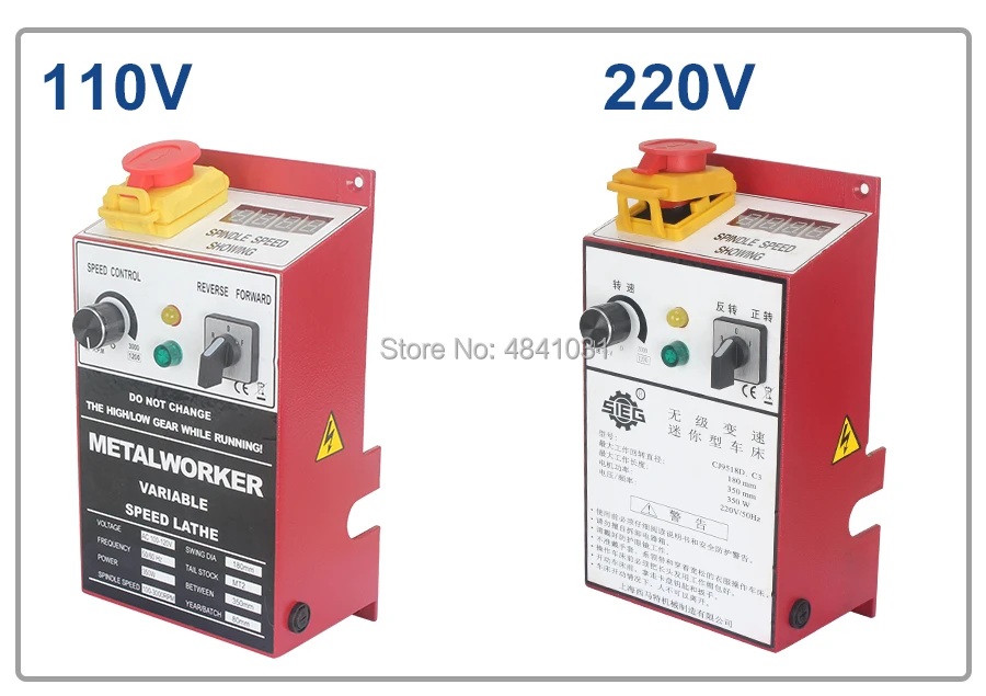 Control Box Assembly Lathe Speed Electrical Control Box 110V 220V 350W Circuit Board Mounting Box For SIEG C3 JET BD-7