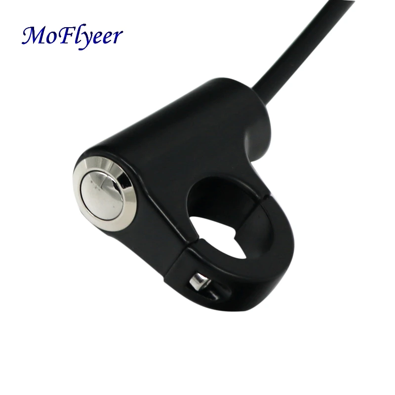 MoFlyeer Motorcycle 12V Aluminum Alloy Handlebar Mount Switch ON OFF For Horn Power Start Headlight Hazard Modification Switches