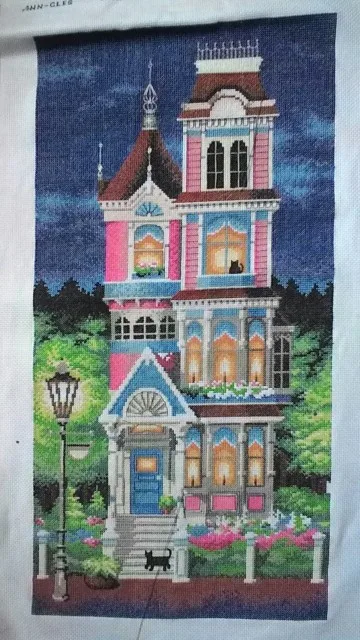 A quiet night cross stitch kit building counted white18ct 14ct 11ct printed embroidery DIY handmade needlework craft tool decor