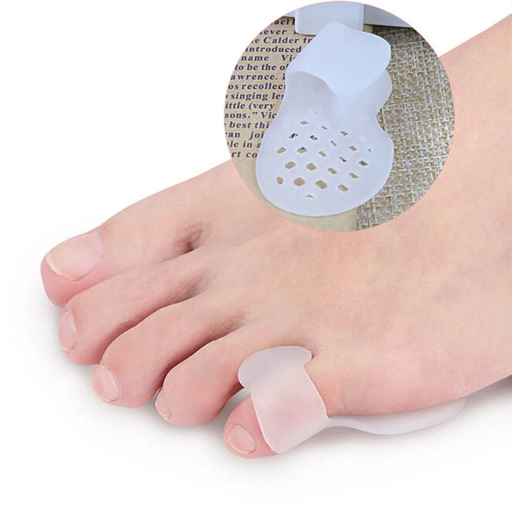 2Pcs Little Toe Thumb Daily ใช้ซิลิโคน Toe Bunion Guard เท้านิ้วเท้าแยก Hallux Valgus Toes Separators