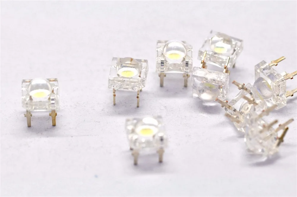 LED lamp beads bright 5mm yellow yellow piranha light-emitting diodes (20pcs)