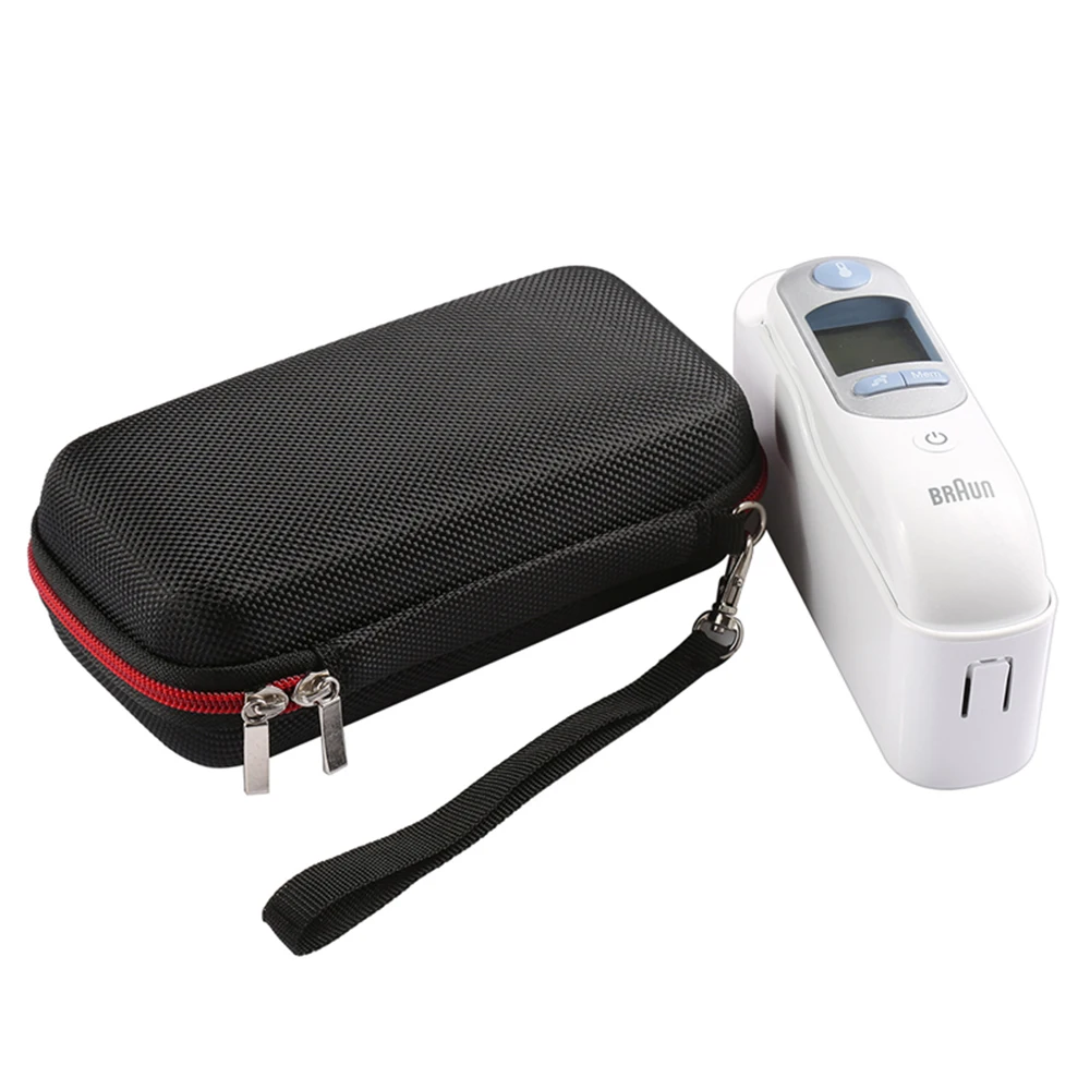 Portable Thermometer Hard Case for Braun ThermoScan 7 IRT6520 Carrying Storage Handle Bag Protective Protector (Only Case)