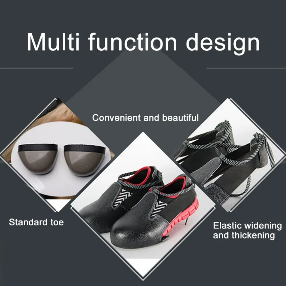 Smash-proof Labour Safety shoes covers Anti-smash Steel-toed toe Protective leather Workplace Visitor Steel Toe Safety Shoe